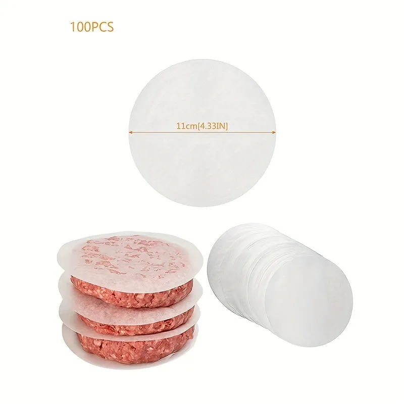 1000 sheets Non-Stick Hamburger Patty Paper for Easy Separation and Oil-Free Baking