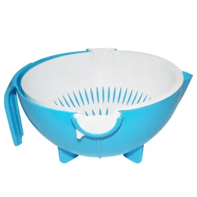 1093 Multi-Functional Washing Fruits and Vegetables Bowl & Strainer with Handle