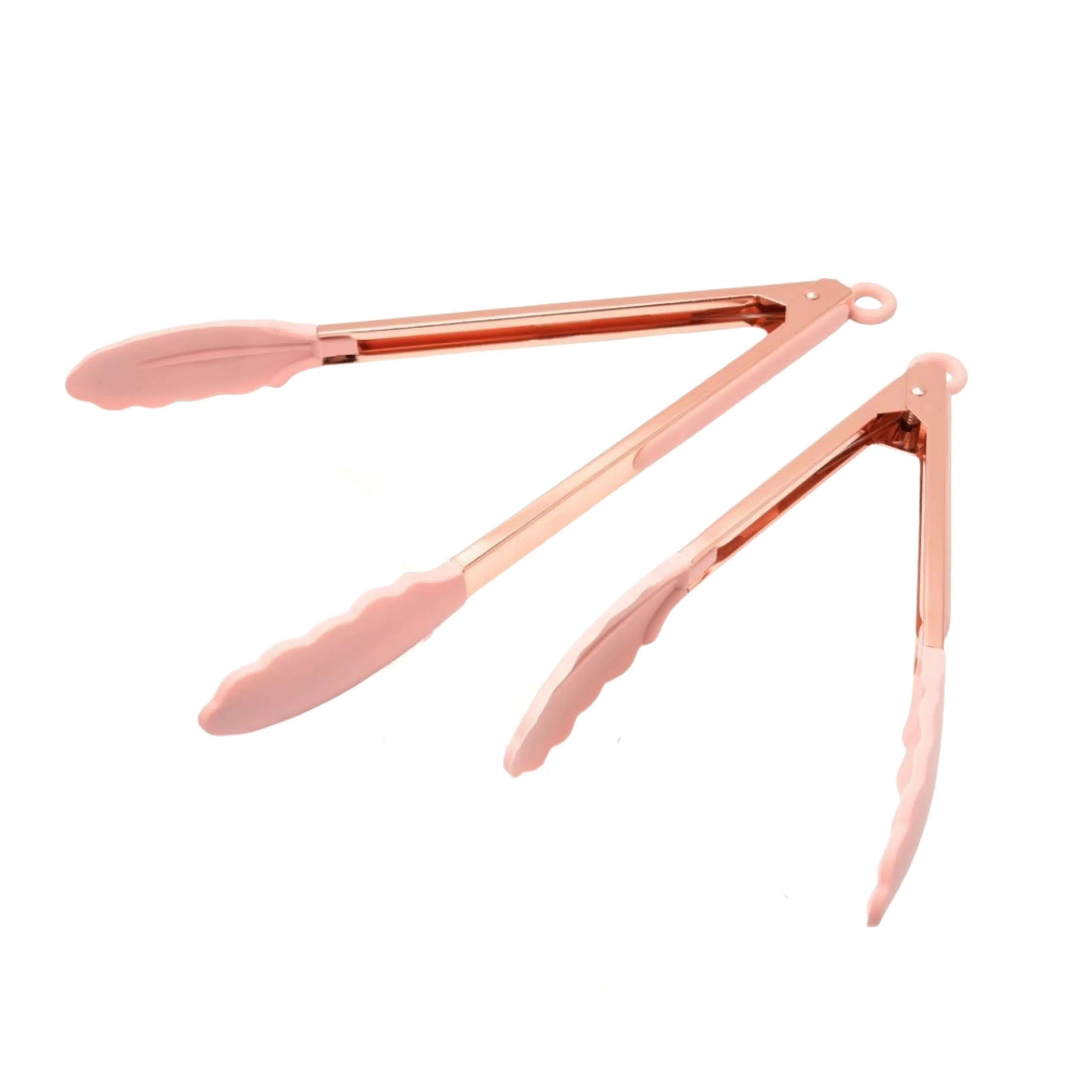 2 pcs Stainless Steel/Silicone Tongs