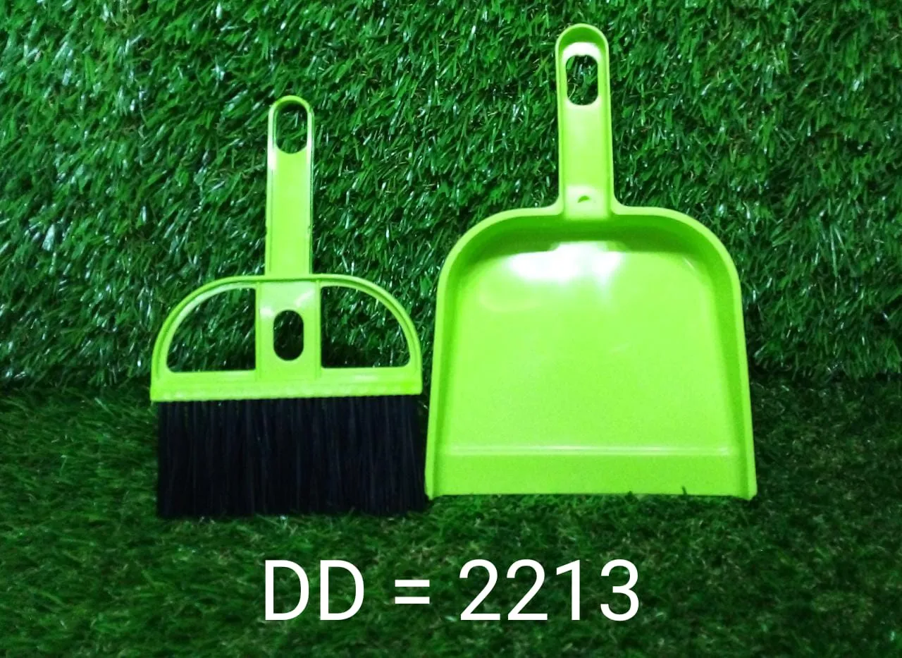 2213 Mini Dustpan with Brush Broom Set for Multipurpose Cleaning - 2 pcs