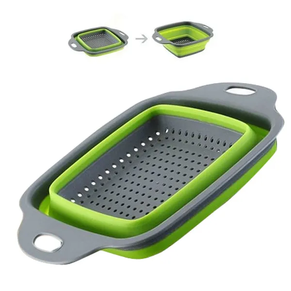 2380 Plastic Folding Basket / Strainer for Kitchen