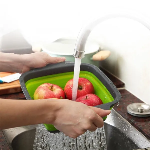 2380 Plastic Folding Basket / Strainer for Kitchen