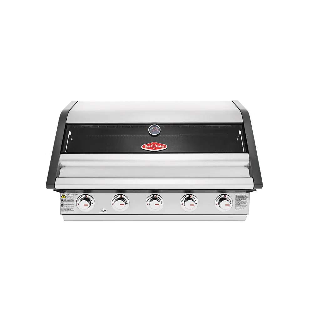 BeefEater 1600 Series 5-Burner Built In BBQ Stainless Steel