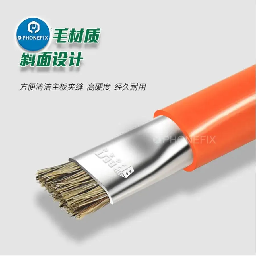 BST-71 Anti-Static Brush Double Head Hard Brush For PCB BGA Repair