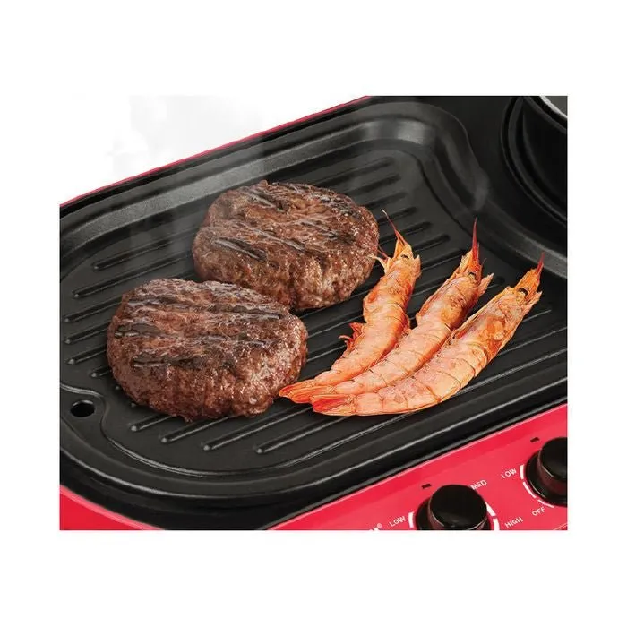 Cornell CCG-EL88DT Grill And Steamboat Non Stick Coating Plate Pan