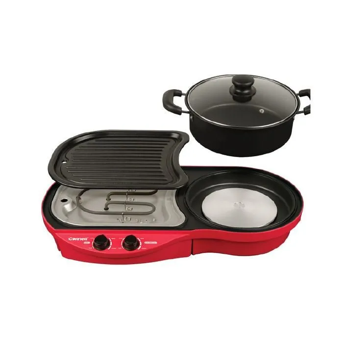 Cornell CCG-EL88DT Grill And Steamboat Non Stick Coating Plate Pan