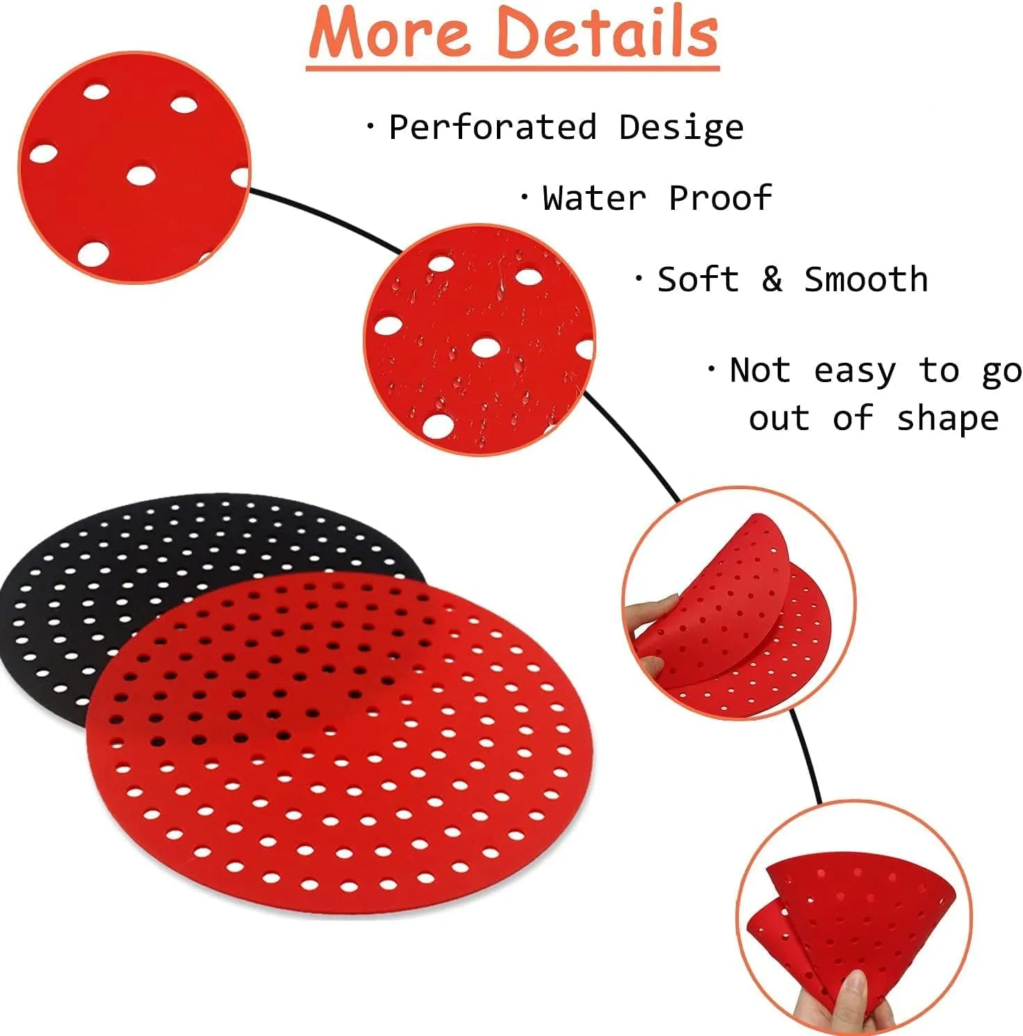 EasiClean Reusable Air Fryer Mat -Round