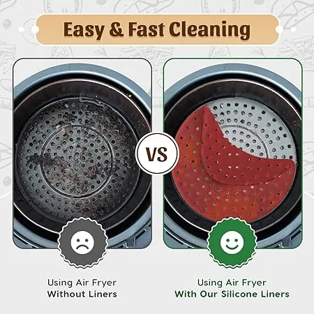 EasiClean Reusable Air Fryer Mat -Round