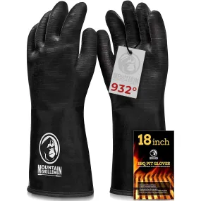 Extreme Heat Resistant Gloves For Grill BBQ - High Temperature Fire Pit Grill Gloves