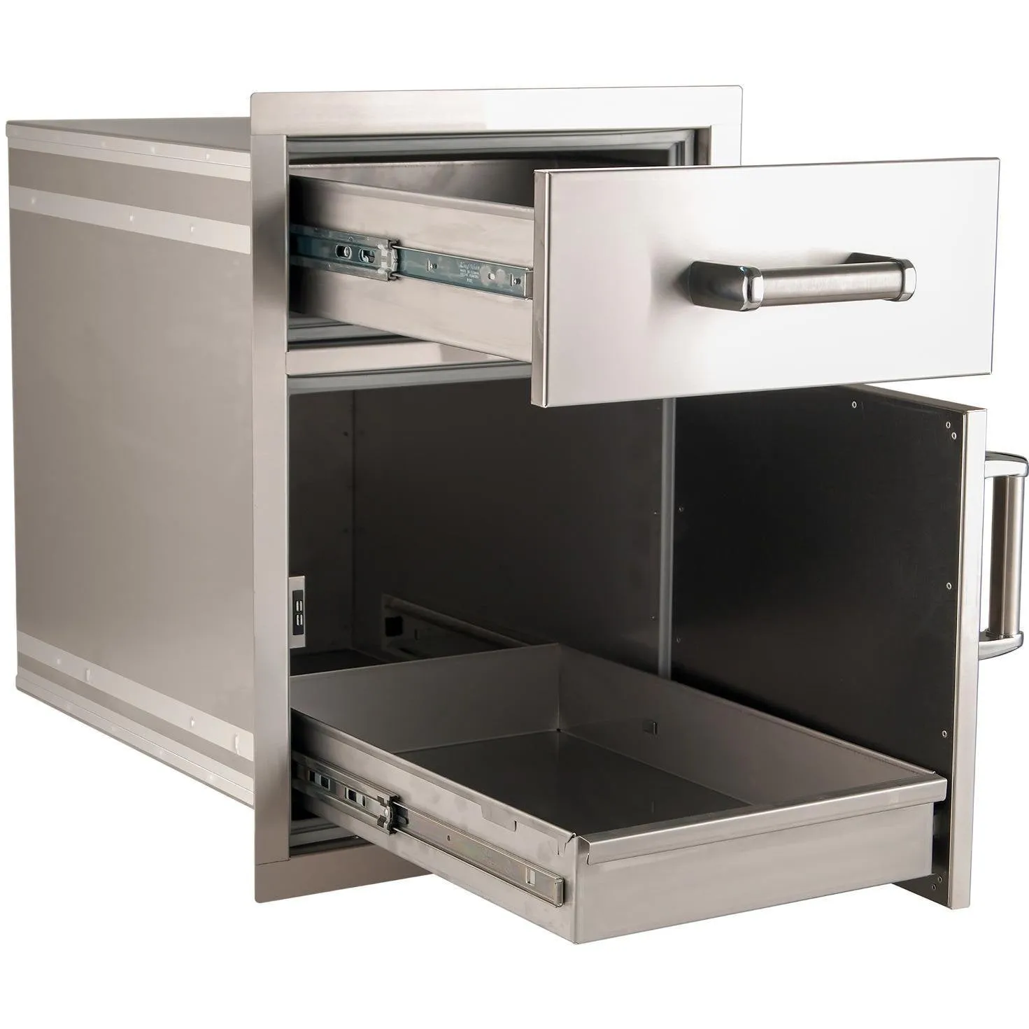 Fire Magic: 18" Flush Mount Dry Pantry Door/Drawer Combo