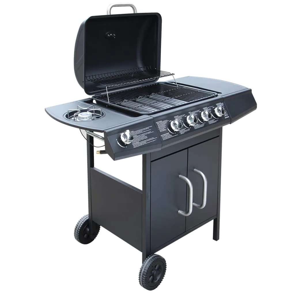 Gas Barbecue Grill 4 1 Cooking Zone Black