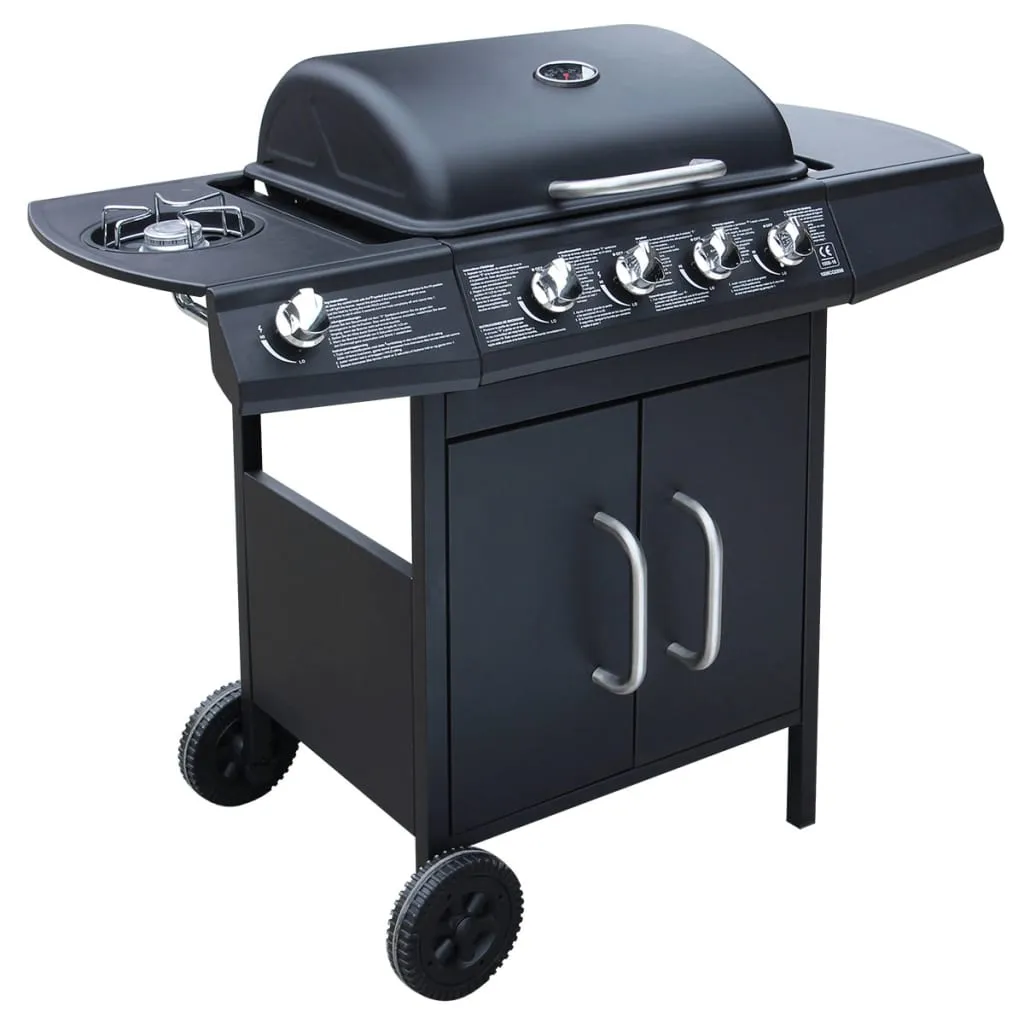 Gas Barbecue Grill 4 1 Cooking Zone Black