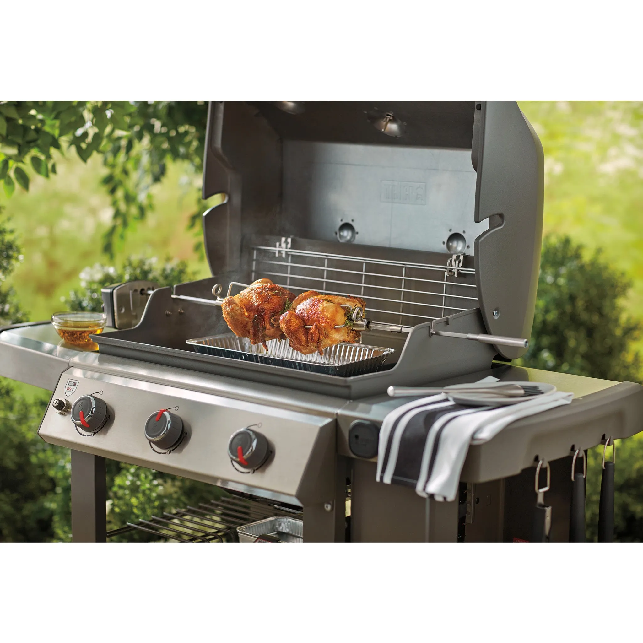 Gas Barbecue Rotisserie suit Genesis II 3 Burner