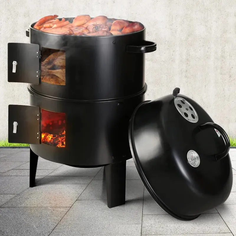 Grillz 3-In-1 BBQ Charcoal Smoker