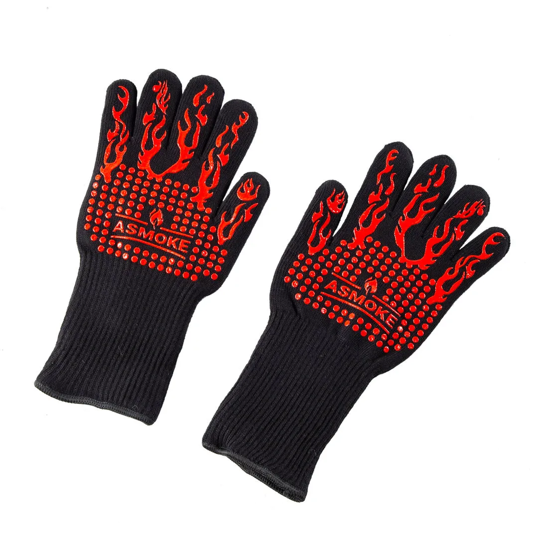 Heat & Cut Resistant BBQ Gloves, 1472℉ Protection - ASMOKE