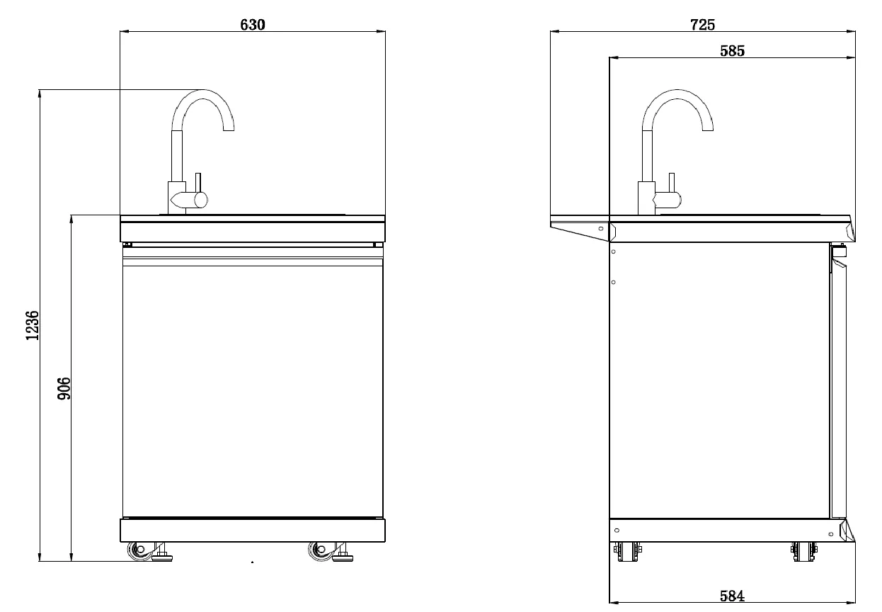 Hurricane Corner L Shape 6-Burner Outdoor Kitchen: Stainless Steel, Fridge, Sink, Wok & Rear Infrared Burner Click & Collect NSW, QLD, VIC