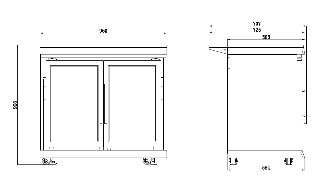 Hurricane Corner L Shape 6-Burner Outdoor Kitchen: Stainless Steel, Fridge, Sink, Wok & Rear Infrared Burner Click & Collect NSW, QLD, VIC