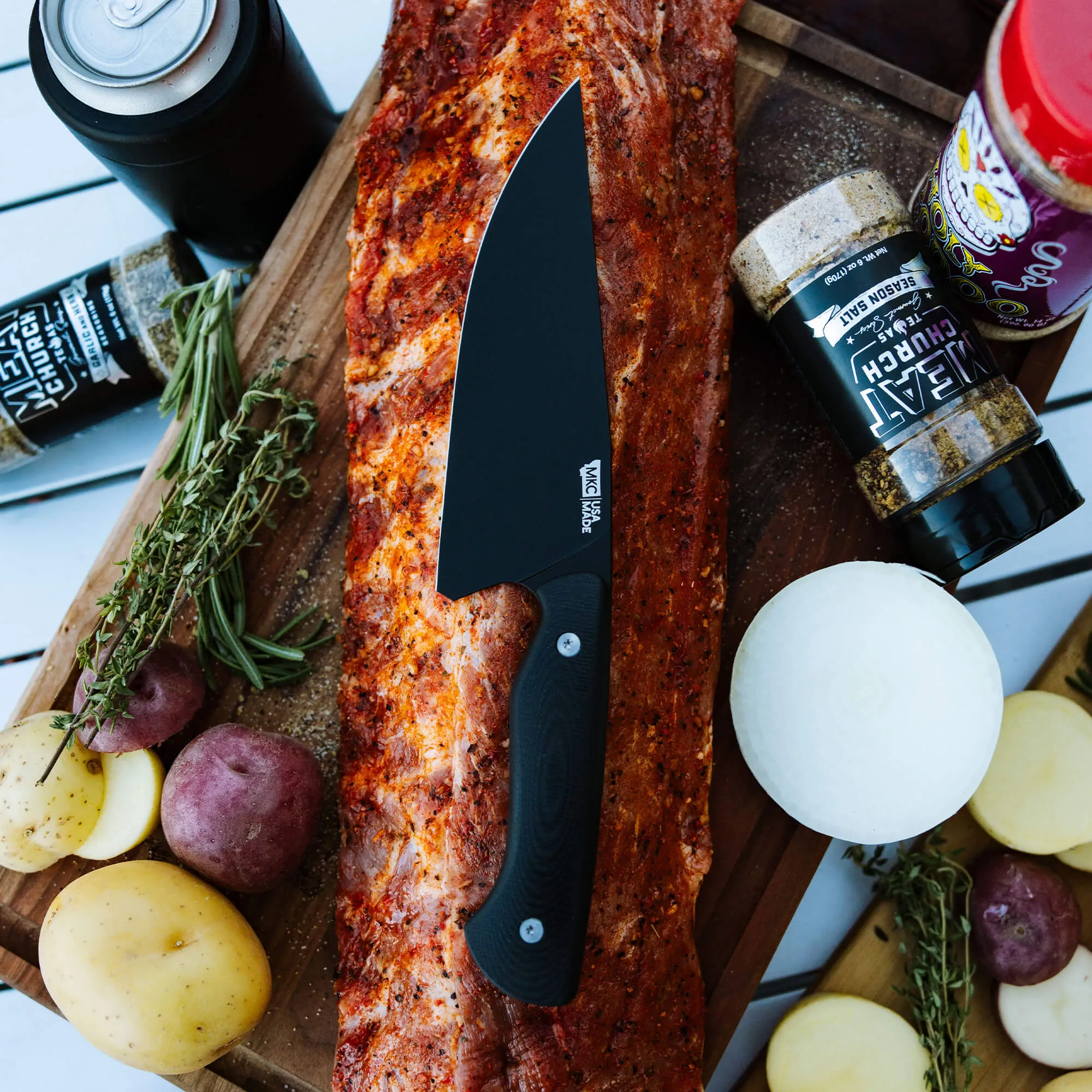 MEAT CHURCH CHEF KNIFE - BLACK