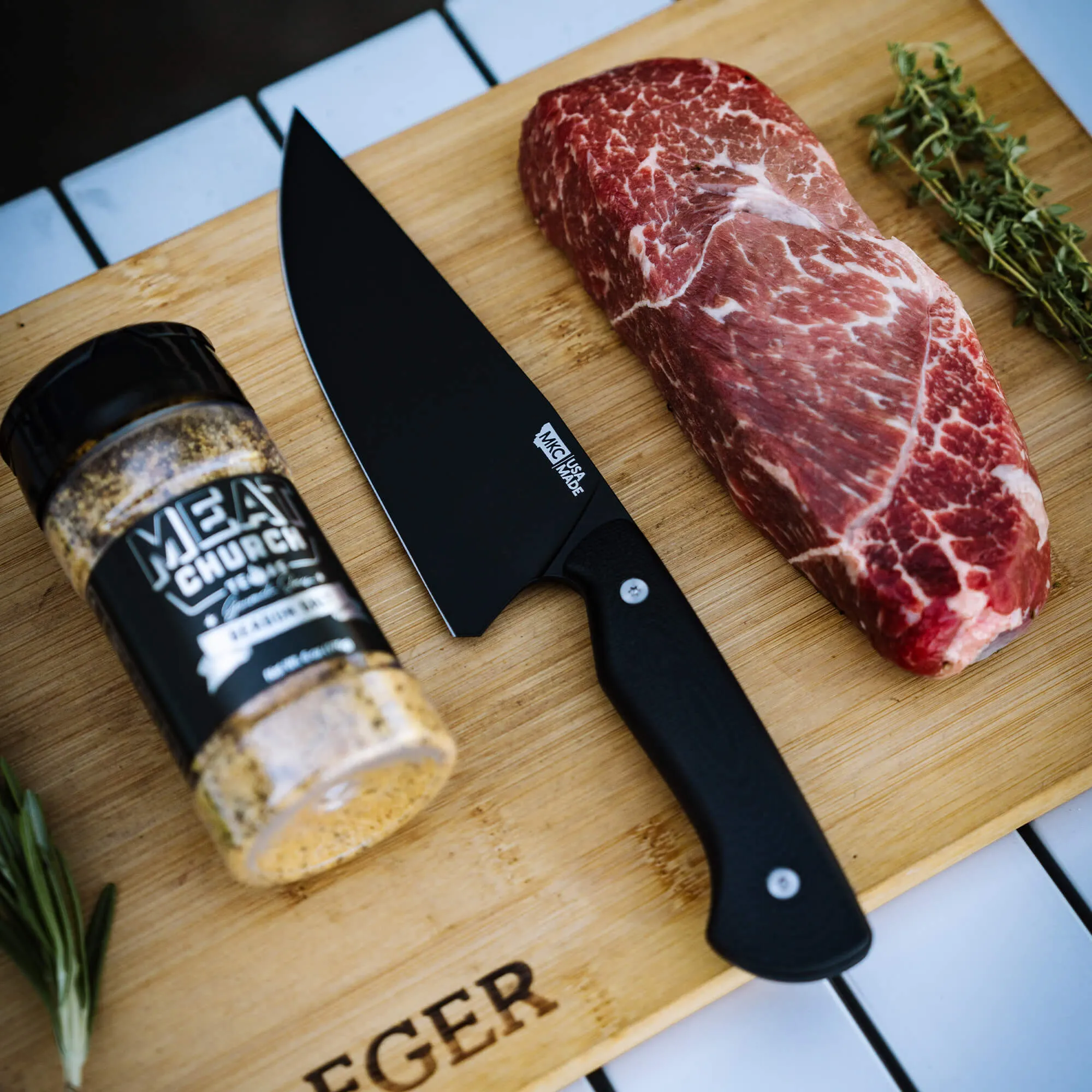 MEAT CHURCH CHEF KNIFE - BLACK