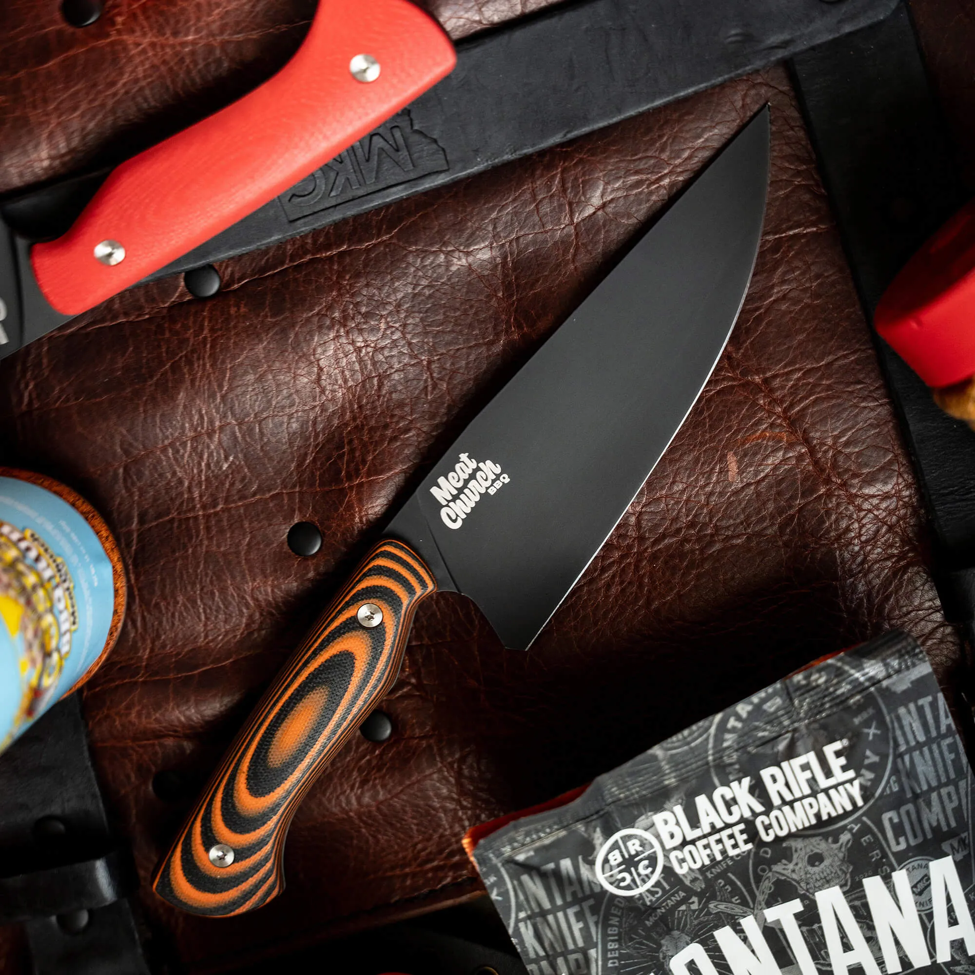 MEAT CHURCH CHEF KNIFE - ORANGE & BLACK