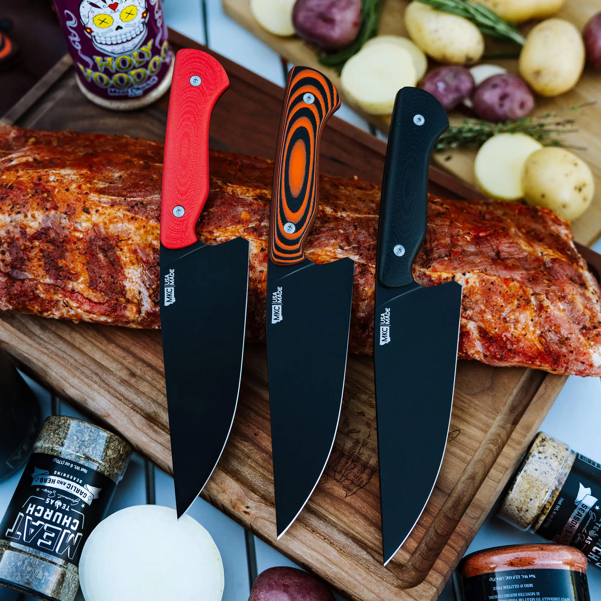 MEAT CHURCH CHEF KNIFE - RED