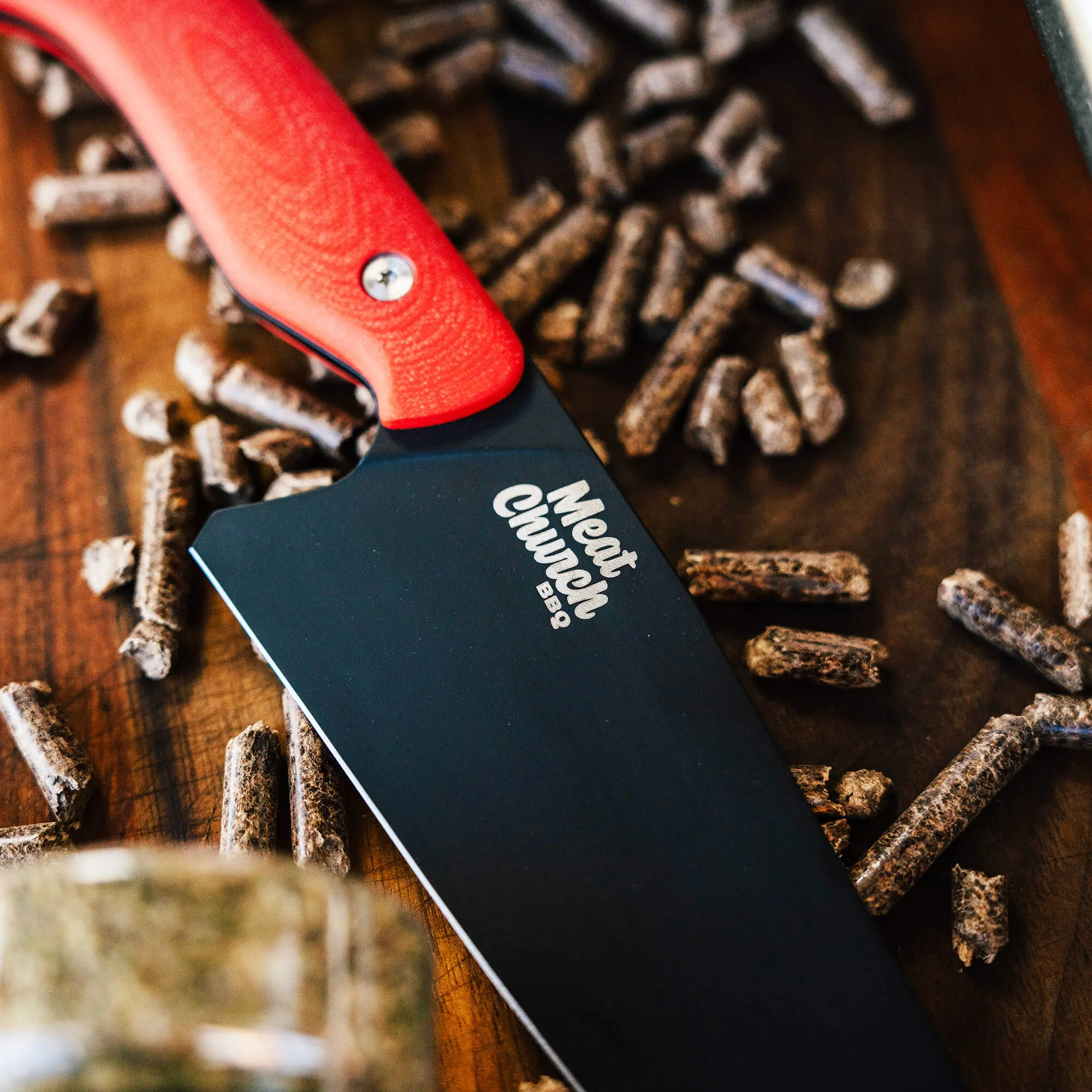 MEAT CHURCH CHEF KNIFE - RED