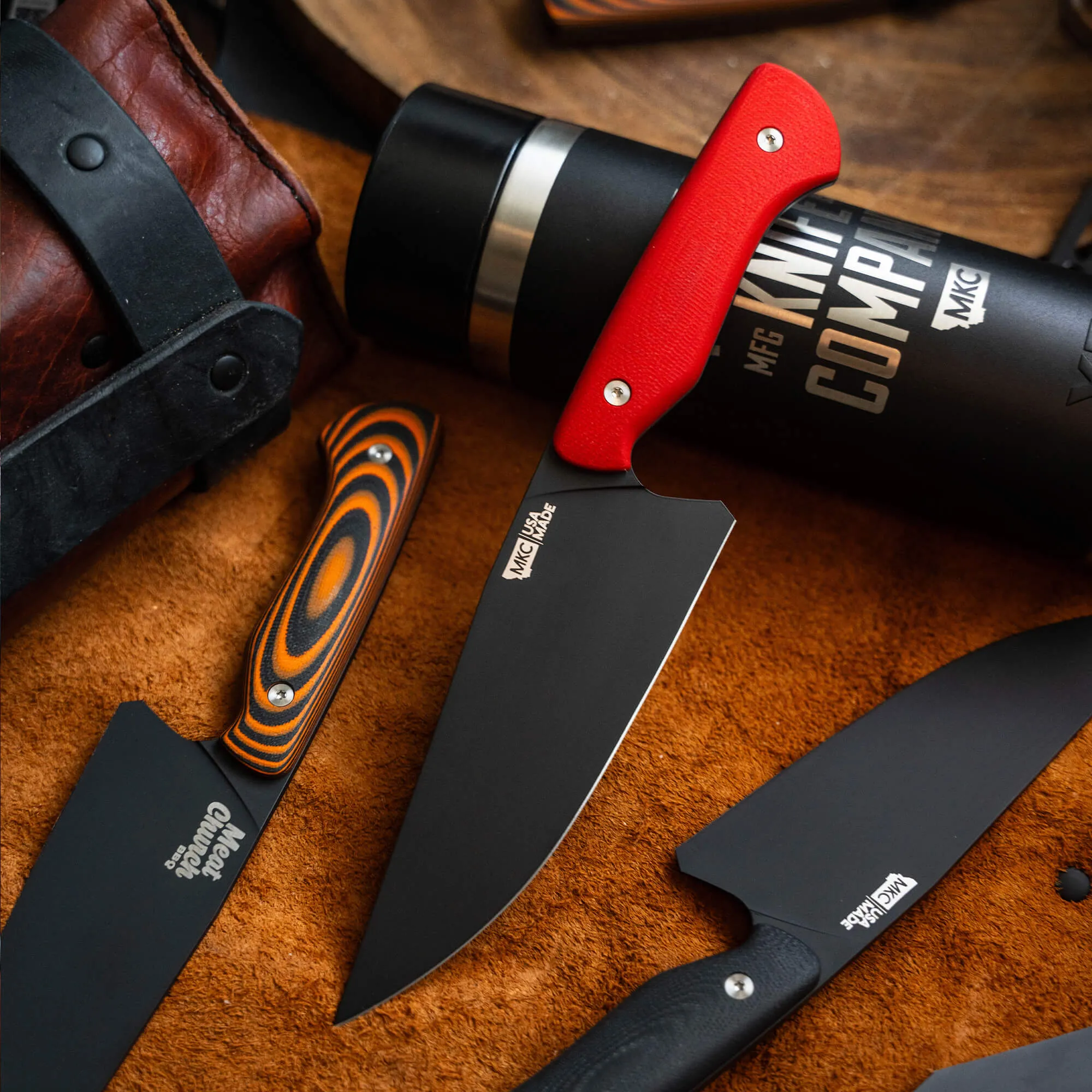 MEAT CHURCH CHEF KNIFE - RED