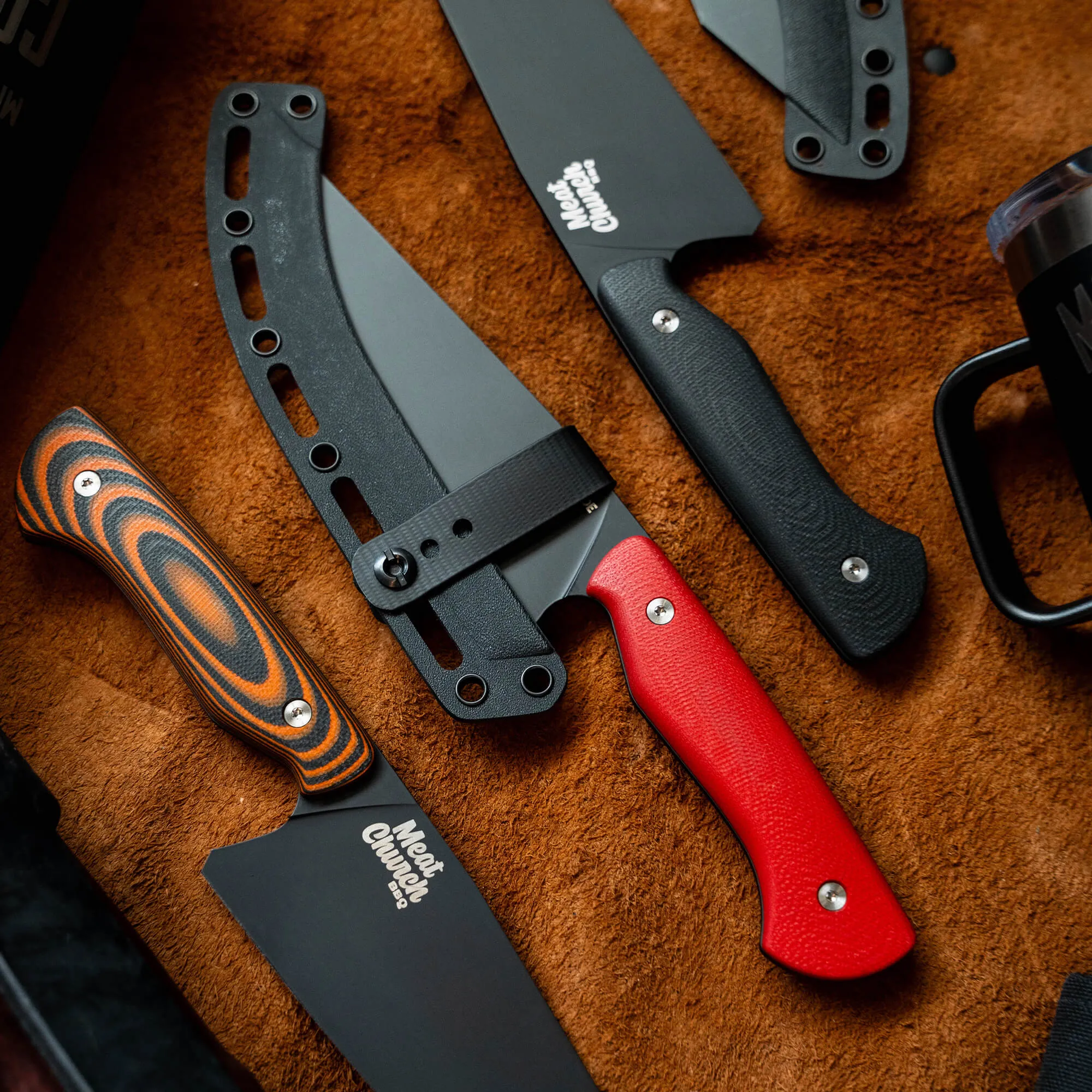 MEAT CHURCH CHEF KNIFE - RED