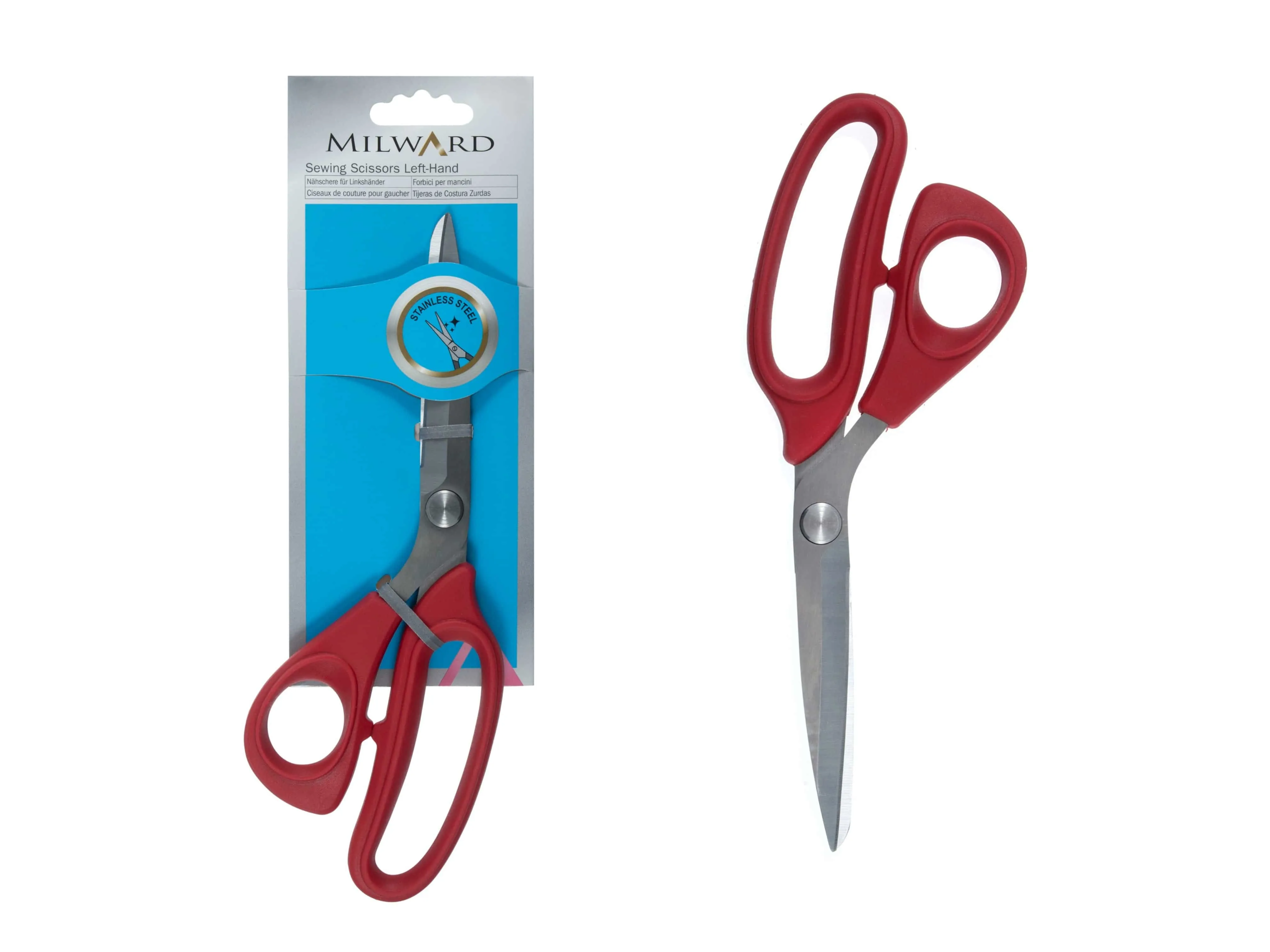 Milwards L/H Tailors Shears: 22cm: Plastic Handle - Left-Hand Use Only