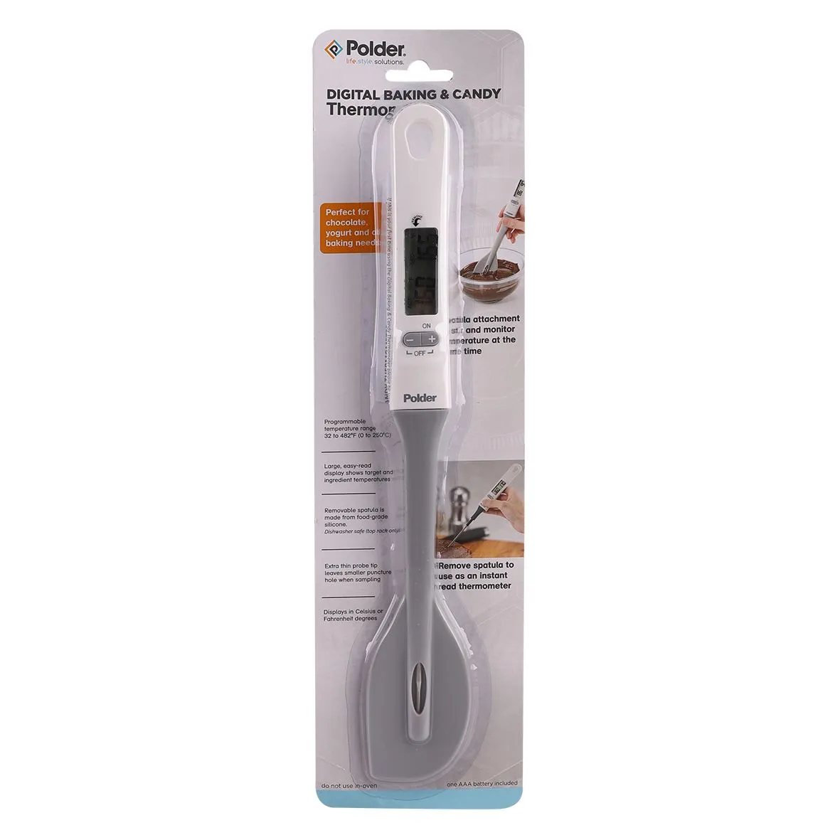 Polder Digital Baking and Candy Thermometer