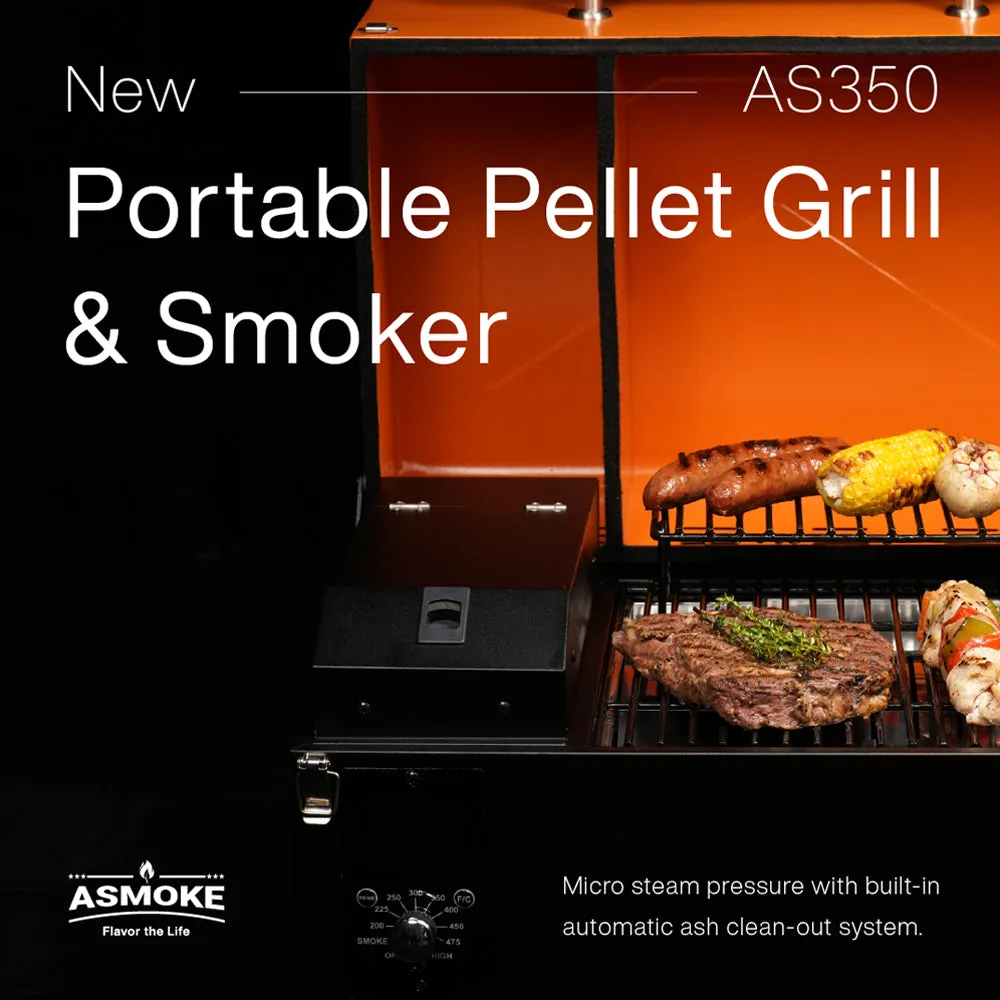 Portable 8-in-1 Pellet Grill & Smoker with ASCA System - ASMOKE