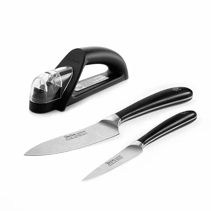 Robert Welch Signature Essentials Kitchen Knife Set with Knife Sharpener