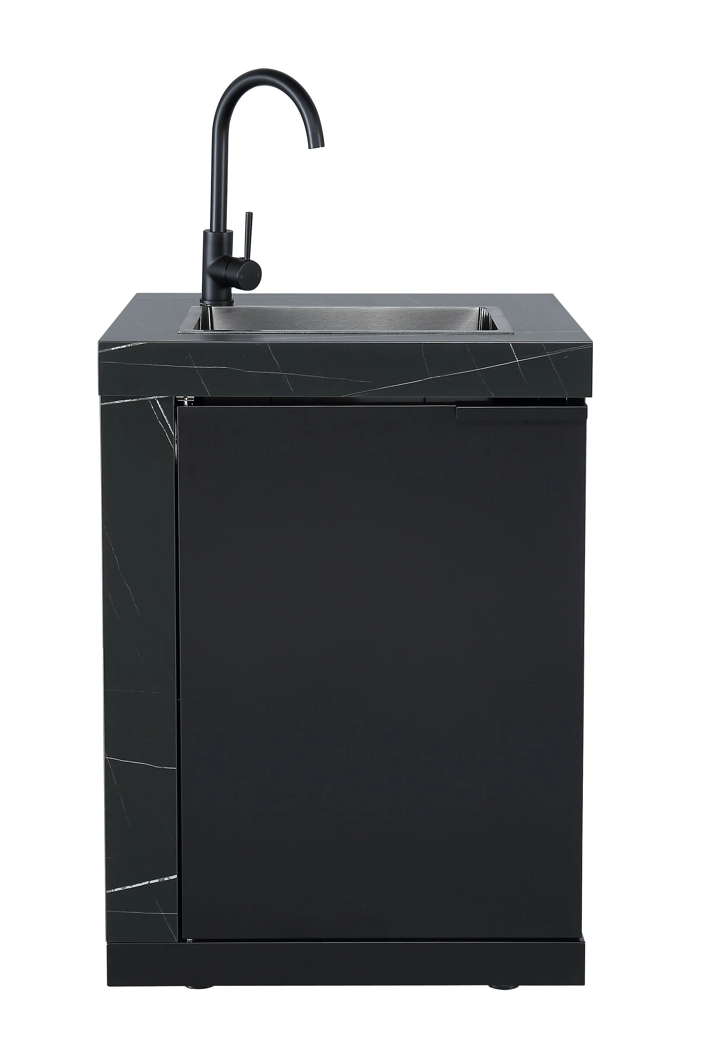 Rockpool Black 6B   21” Kamado Smoker : Designer Outdoor Kitchen BBQ Package Inc Wok Burner, Fridge, Sink, Rotisserie & BBQ Covers