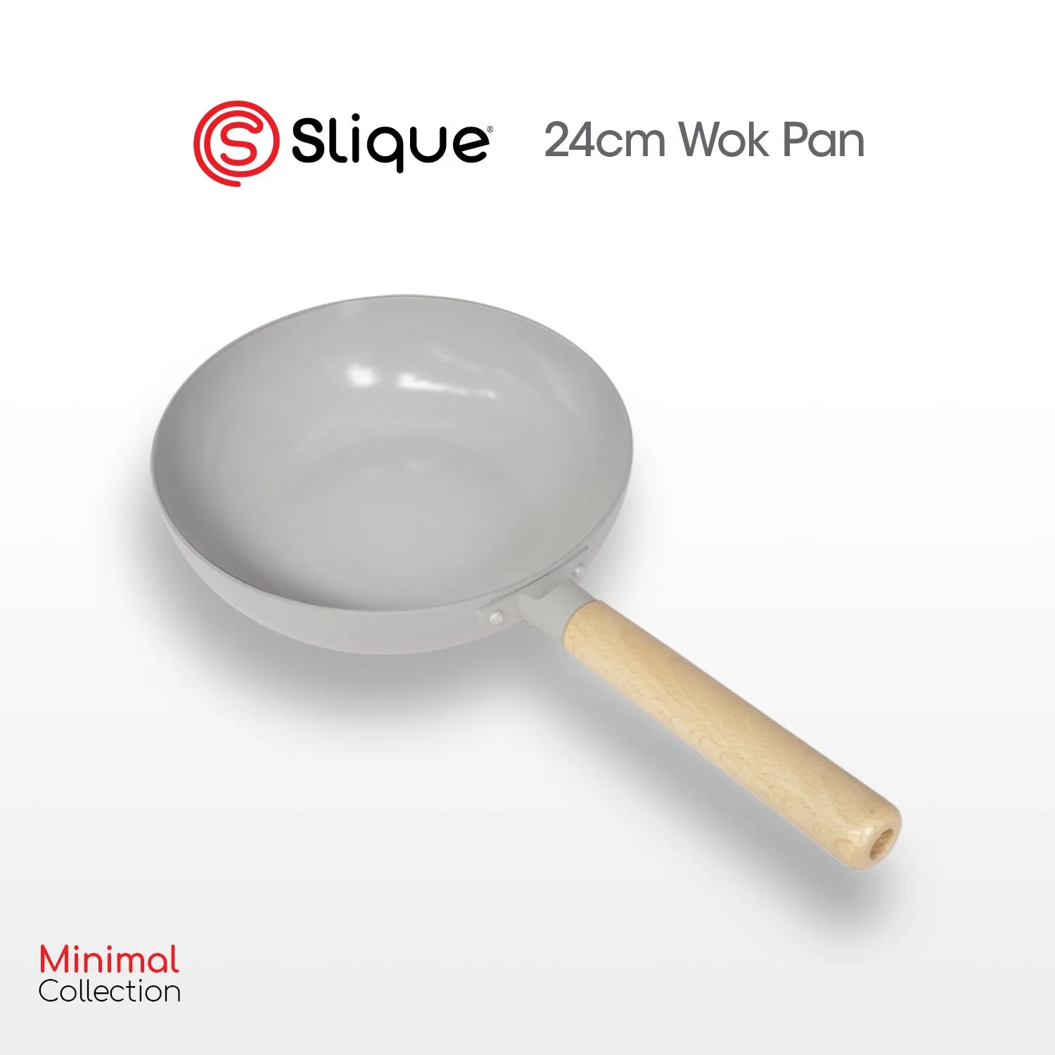 SLIQUE Premium Wok Pan 24cm/28cm Minimal Collection