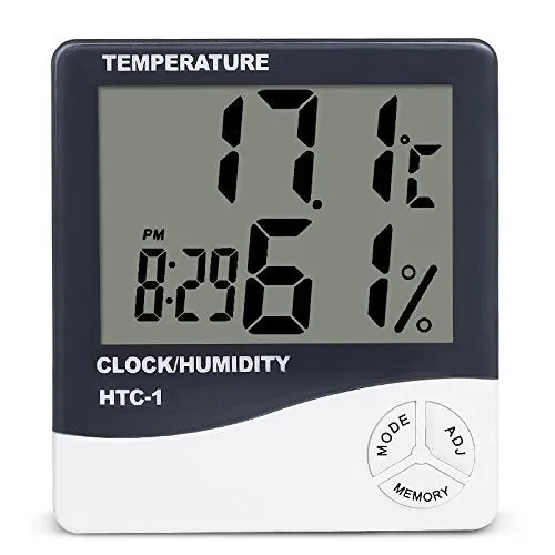 Temperature and Humidity Meter Digital Hygrometer, With LCD Display