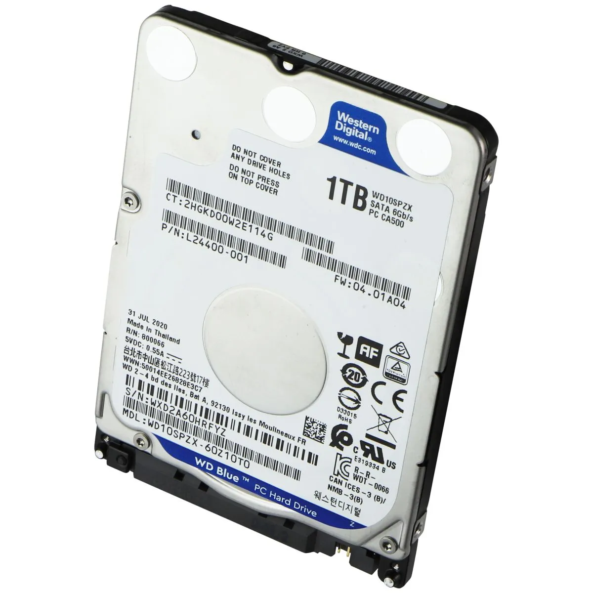 Western Digital (1TB) SATA 6Gb/s Hard Drive Storage (WD10SPZX-60Z10T0)