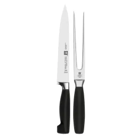 Zwilling J.A. Henckels Four Star 2-piece Carving Knife & Fork Set